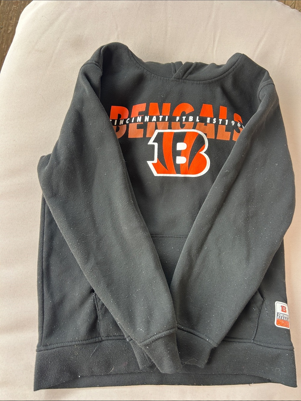 NFL Black and Orange Bengals Kids Sweatshirt
